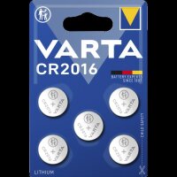 Lithium-Knopfzelle VARTA Electronics CR2016, 3V, 5er-Pack
