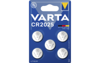 Lithium-Knopfzelle VARTA Electronics CR2025, 3V, 5er-Pack