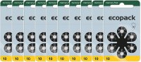 Varta 10x ecopack Gr. 10 Hörgerätebatterien 6er...