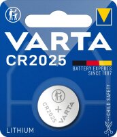 Varta CR2025 1er Blister 3V Batterie Lithium Knopfzelle...