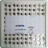 Varta 100x Watch V 379 Uhrenzelle Knopfzelle SR 521 SW...