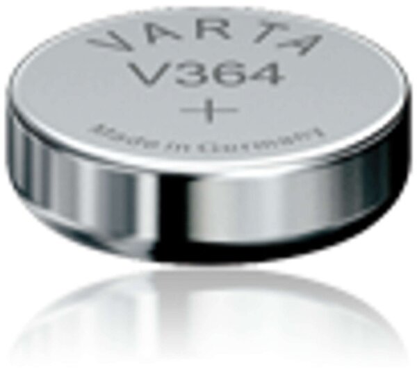 Varta 10x Watch V 364 Uhrenzelle SR621 SW V364 (SR60) Silber-Oxid Knopfzelle 17mAh 1,55 V Bulk V 364