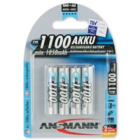 ANSMANN NiMH Akku Micro AAA Typ 1100 min. 1050mAh 4er...