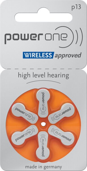 Varta Power One Gr. 13 Hörgerätebatterien Orange 6er Blister PR48 24606 p13
