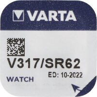 Varta 10x Watch V 317 Uhrenzelle Knopfzelle SR 516 SW...