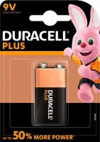 Duracell Plus Power 9V Block 1er Blister Alkaline...