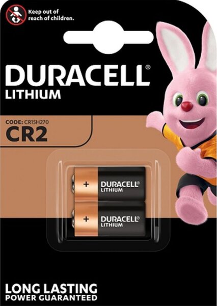 Duracell 3V Lithium, 2er Blister High Power Lithium Batterien CR15H270 CR-2 DLCR2 CR2