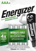 Energizer Power Plus AAA 700 mAh Akku 4er Blister NiMh...