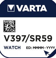 Varta Knopfzelle Silberoxid V 397 1,55V SR 726 SW...