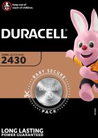 Duracell 3x 1er Blister CR2430 Spezielle Lithium...