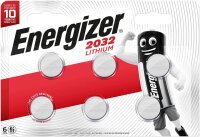 Energizer 5x Lithium 3V Zelle 6er Blister CR2032 IEC C...