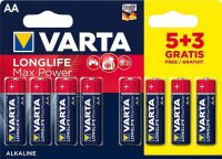 Varta 2x Longlife Max Power 8er Blister AA Alkaline 1,5V...