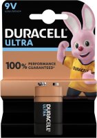 Duracell 100x 9V E-Block 6LR61 Ultra Power 1er Blister...