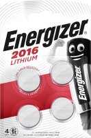Energizer Lithium 3V Zelle 4er Blister CR2016 IEC C...