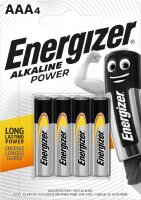 Energizer Alkaline Power AAA 4er Blister Micro Batterie...