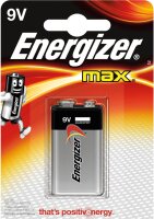 Energizer Max 9V 1er Blister E-Block Transistor Batterie...