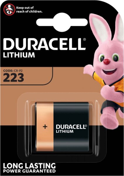 Duracell Specialty High Power Lithium 223 Foto-Batterien 6 V Ultra Lithium CR-P2 1er Blister 223