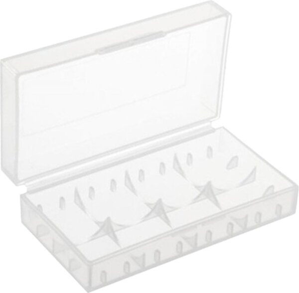Top Top Batteriebox / Akkubox zu Aufbewahrung von 4 Stk. CR123 / CR2 oder 2 Stk. 18650 Batterien und Akkus ohne Logo E014008