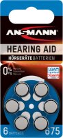 ANSMANN Hörgerätebatterien Blau PR44 675 1,45V...