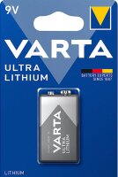 Varta VARTA Ultra Lithium 9V 1er Blister E-Block...