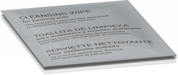 audinell 250x Desinfektionstücher Reinigungstücher insbesondere für Hörgeräte mit Minzduft cleaning wipe for hearing aids 00 SVI-59