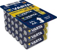 Varta Longlife AA Mignon Alkaline Batterie 24er Blister...