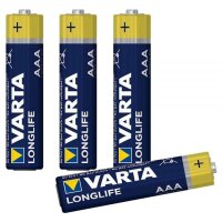 Varta 4x Longlife AAA Micro Alkaline Batterie 4er Blister...