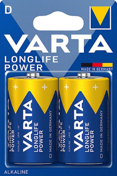 Varta 10x Longlife Power D LR20 Mono 1,5 V Alkaline Batterie 2er Blister MN1300 Torica 4920