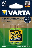Varta RECHARGE ACCU Endless AA 2er Blister 1900 mAh Akku...