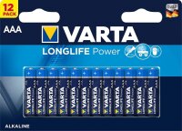 Varta Longlife Power AAA Micro Alkaline Batterie 12er...