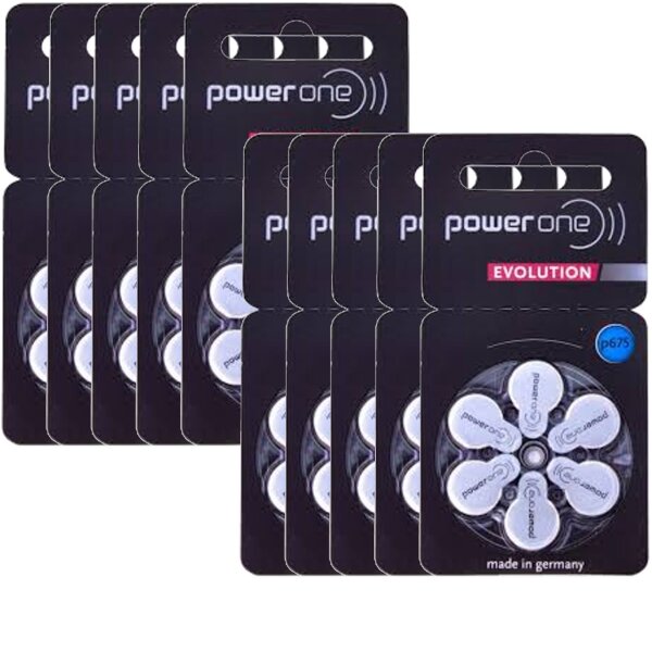 Varta 10x Power One EVOLUTION Gr. 675 Hörgerätebatterien 1,45V 6er Blister PR44 Blau p675