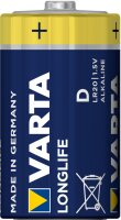 Varta Longlife D 1,5 V Mono Alkaline Batterie LR20 bulk 4120