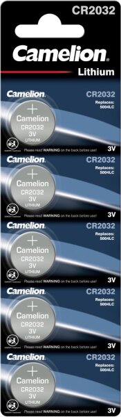 Camelion Lithium Knopfzelle CR2032 2032 3V 5er Blister 13005032