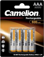 Camelion Ni-MH Rechargeable Akku AAA HR03 1,2V 600 mAh...