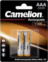 Camelion Ni-MH Rechargeable Akku AAA HR03 1,2V 1100 mAh...