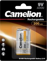Camelion Ni-MH Rechargeable Akku 9V Block 200 mAh 1er...