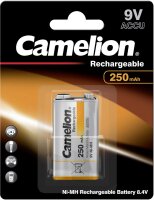 Camelion Ni-MH Rechargeable Akku 9V Block 250 mAh 1er...