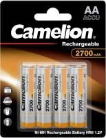 Camelion Ni-MH Rechargeable AA Akku 2700 mAh HR6 1,2V 4er...