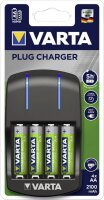 Varta 5x Plug Charger inkl. 4x56706 AA 2100 mAh Akkus...