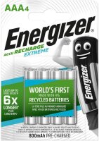 Energizer Akku AAA Recharge Extreme NiMH Micro Mini Stilo...