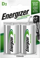Energizer Akkus Recharge Power Plus D2 NiMH 2500 mAh 2er...