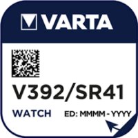 Varta Watch V 392 Uhrenzelle Knopfzelle SR 41 W V392...