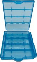 Top Batteriebox blau für 4 Stk. Mignon AA oder Micro...