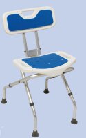 Blue seat Duschhocker faltbar mit Rückenlehne