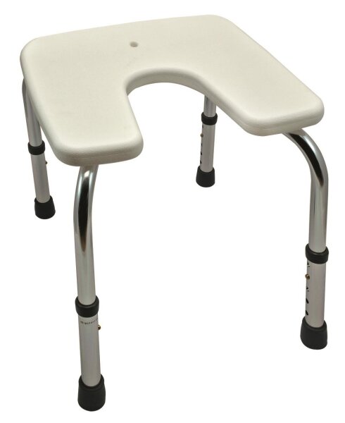 Duschhocker »STANDARD« mit Hygieneausschnitt und Rückenlehne