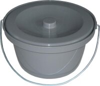 Toilettenstuhl-Eimer, grau HMV-Nr. 18.99.99.0103