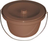 Toilettenstuhl-Eimer, braun HMV-Nr. 18.99.99.0103