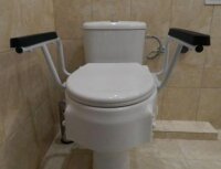 Toilettensitzerhöher »TSE« mit Armlehnen, 3-fach höhenverstellbar HMV-Nr. 33.40.01.3036