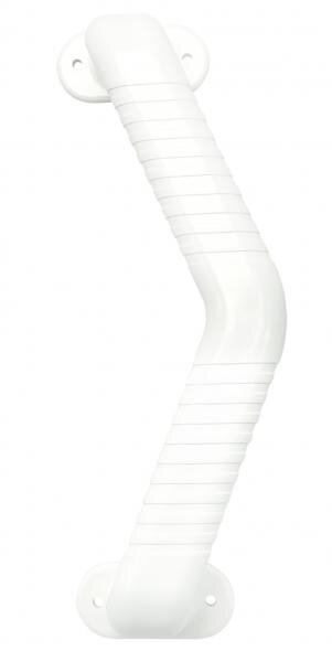 Haltegriff abgewinkelt, weiß, 33 cm