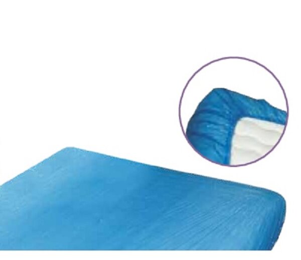 Matratzenschutzbezug zum Einmalgebrauch, CPE, blau